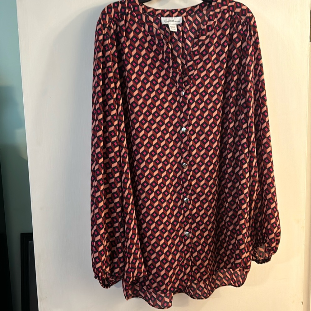 Jaclyn Smith work blouse